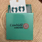 Spade and Faux Turquoise Squash Blossom Earrings - 1 inch drop