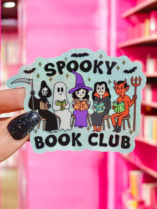 SPOOKY BOOK CLUB HALLOWEEN STICKER