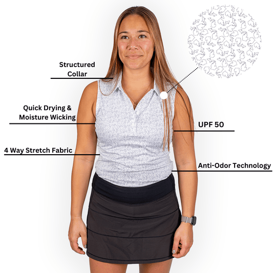 STATE OF MICHIGAN WOMEN'S POLO (SLEEVELESS)