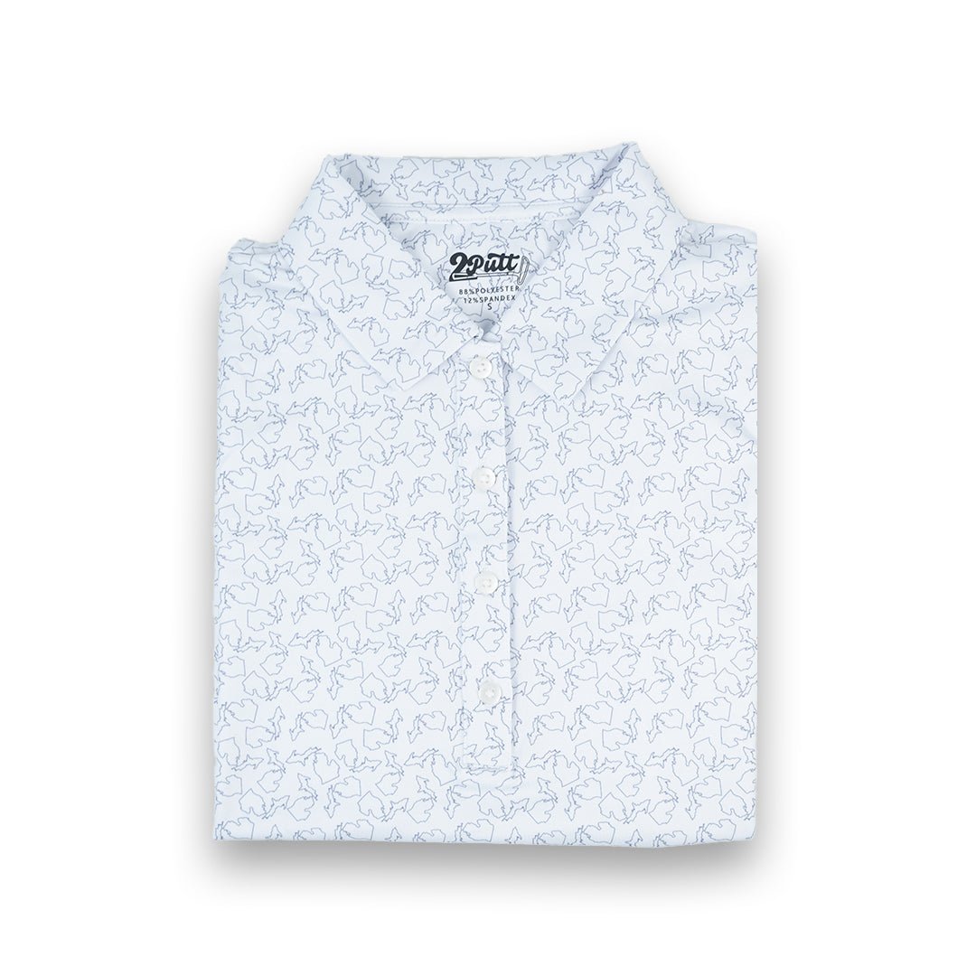 STATE OF MICHIGAN WOMEN'S POLO (SLEEVELESS)