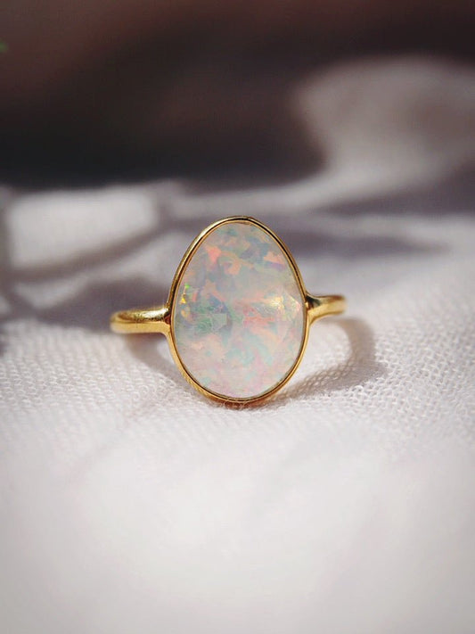 STATEMENT FIRE OPAL RING - HINUHINU