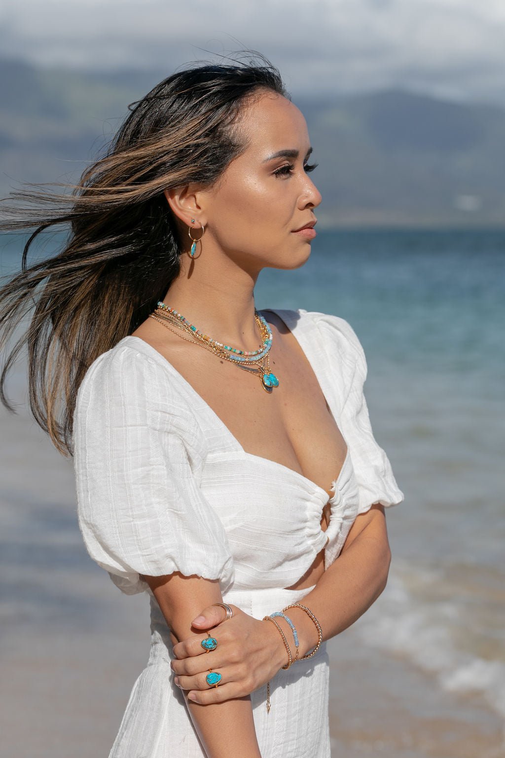 STATEMENT TURQUOISE RING - KAHIAU