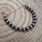 Sterling Silver Pearl Bracelet – Available in All Sizes (3, 4, 5 or 6 mm)