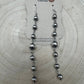 Sterling Silver Pearls dangle earrings - 3 1/2 inch drop!