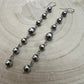 Sterling Silver Pearls dangle earrings - 3 1/2 inch drop!