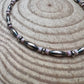 Sterling Torpedo Pearl Choker with Pink Conch - 14 inch + 3