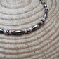 Sterling Torpedo Pearl Choker with Pink Conch - 14 inch + 3