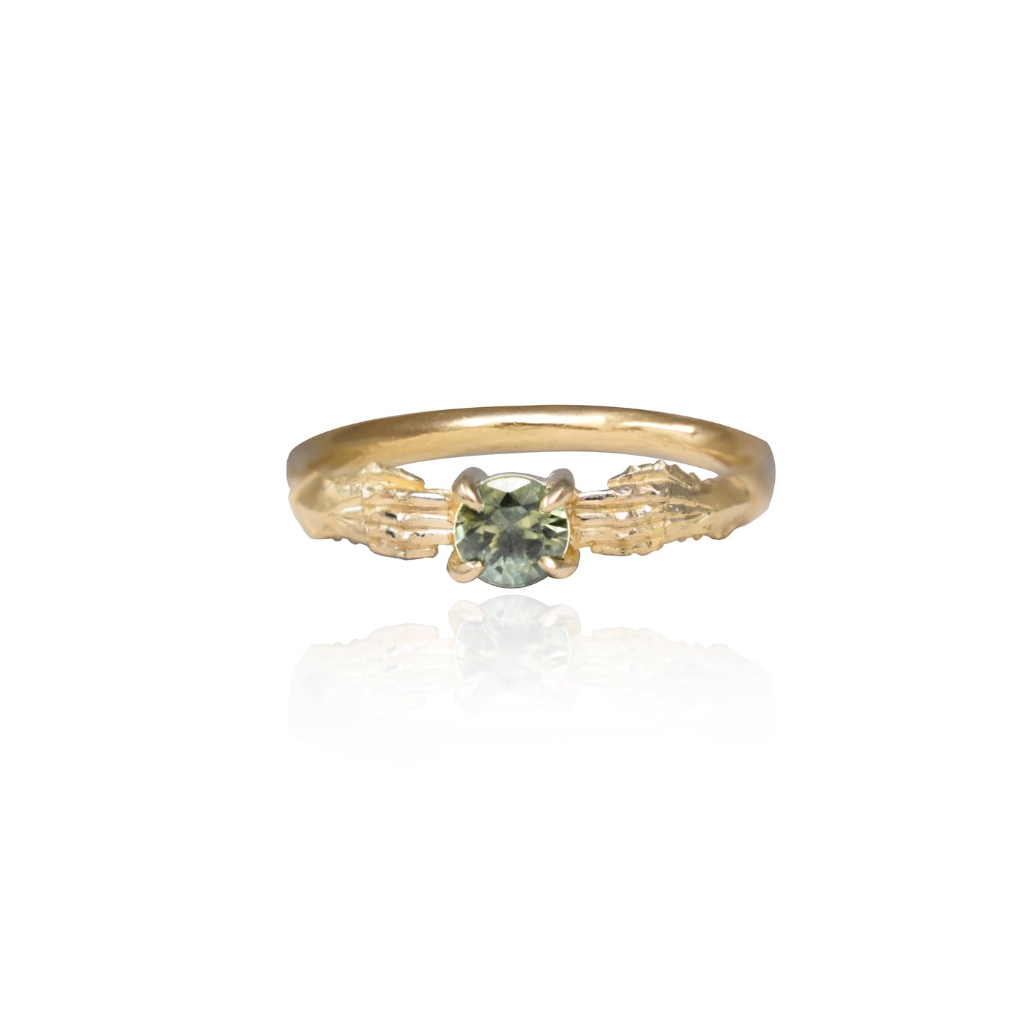 STRONGHOLD RING WITH TEAL MONTANA SAPPHIRE