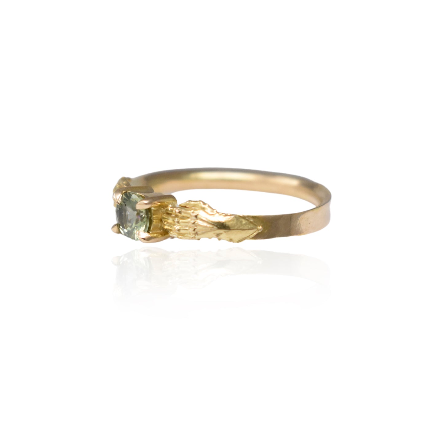 STRONGHOLD RING WITH TEAL MONTANA SAPPHIRE