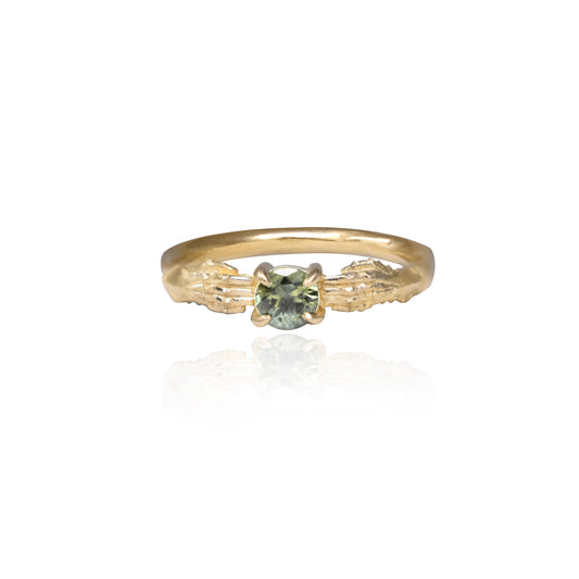 STRONGHOLD RING WITH TEAL MONTANA SAPPHIRE