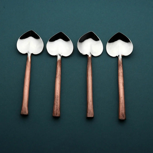SUNDANCE HEART COFFEE/DESSERT TABLE SPOON 4 PC. SET