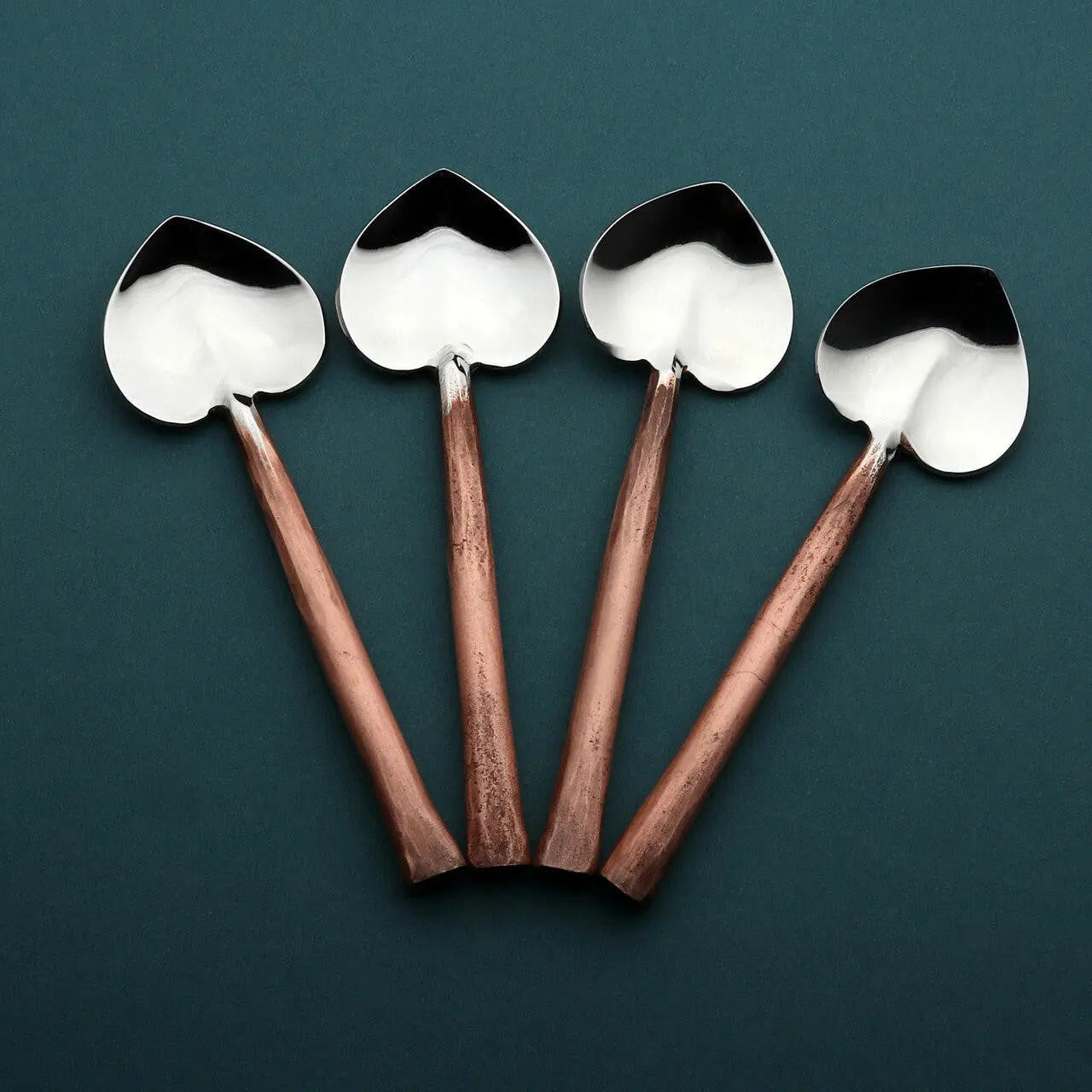 SUNDANCE HEART COFFEE/DESSERT TABLE SPOON 4 PC. SET
