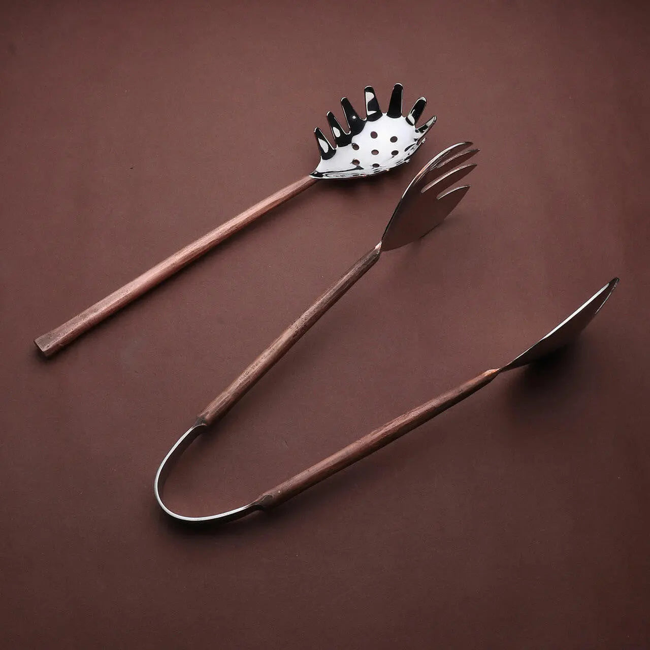 SUNDANCE PASTA SERVER & SPAGHETTI TONG SET