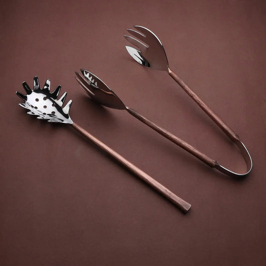 SUNDANCE PASTA SERVER & SPAGHETTI TONG SET
