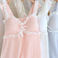SWEET RUFFLE SHORTS PAJAMA SET / WHITE