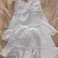 SWEET RUFFLE SHORTS PAJAMA SET / WHITE