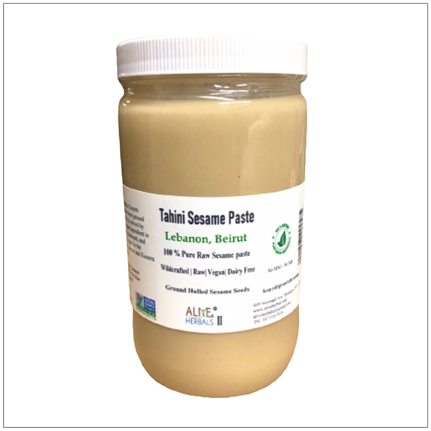 TAHINI SESAME PASTE - ALIVE HERBALS