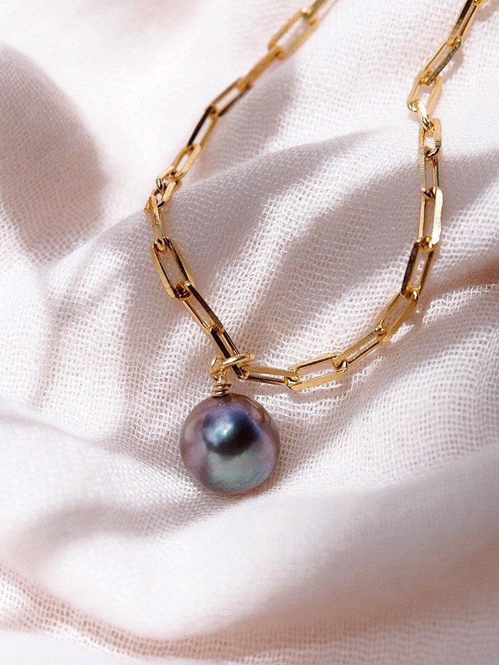 TAHITIAN PEARL PENDANT NECKLACE - MOANI