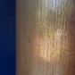 TALL VINTAGE BRASS LAMP & GOLD SHADE