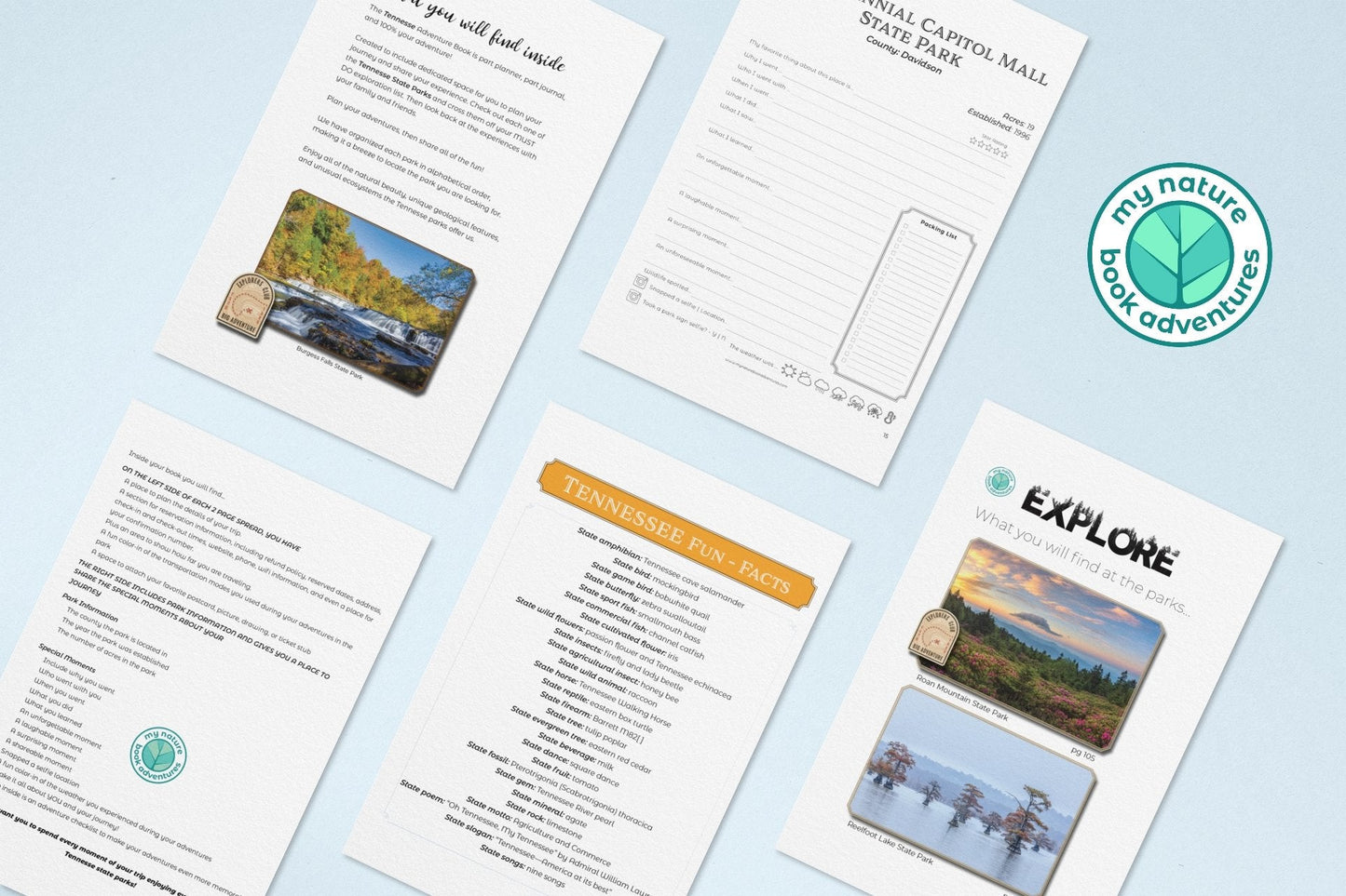 TENNESSEE STATE PARKS - ADVENTURE PLANNING JOURNAL