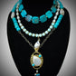 THE DEEP BLUE SEA |TURQUOISE AND FRESHWATER PEARL NECKLACE