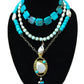 THE DEEP BLUE SEA |TURQUOISE AND FRESHWATER PEARL NECKLACE