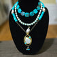 THE DEEP BLUE SEA |TURQUOISE AND FRESHWATER PEARL NECKLACE
