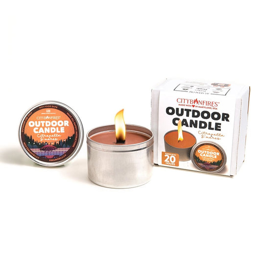 THE OUTDOOR CITRONELLA CANDLE - S'MORES SCENT
