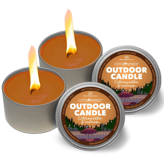 THE OUTDOOR CITRONELLA CANDLE - S'MORES SCENT