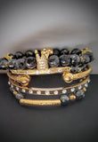 THE STIMULATING LARVIKITE CROWN BRACELET