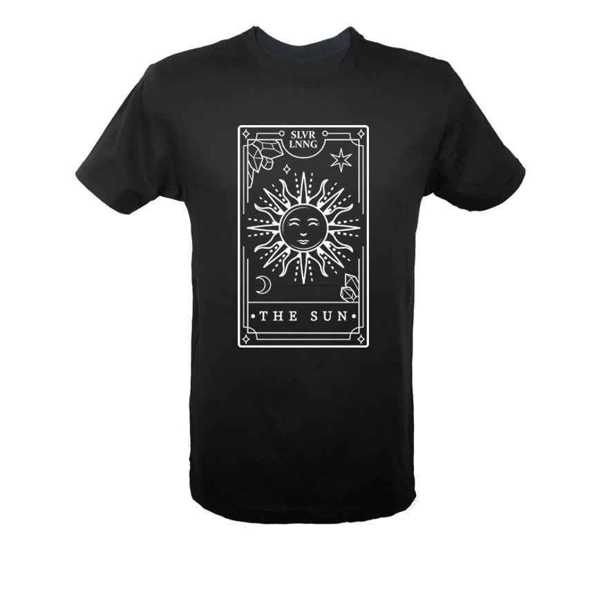 THE SUN TAROT CARD UNISEX T-SHIRT- INFUSED WITH CITRINE CRYSTALS