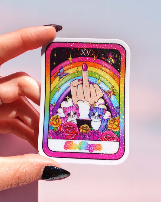 THE FINGER TAROT CARD STICKER
