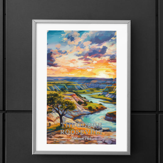 THEODORE ROOSEVELT NATIONAL PARK COMMEMORATIVE POSTER: A POP ART TRIBUTE