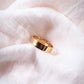 THICK GOLD FLAT BAND RING - HALOA