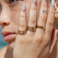 THICK GOLD FLAT BAND RING - HALOA