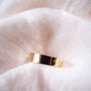 THICK GOLD FLAT BAND RING - HALOA