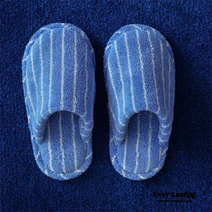 THIN STRIPED HOUSE SLIPPERS