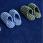 THIN STRIPED HOUSE SLIPPERS