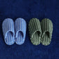 THIN STRIPED HOUSE SLIPPERS