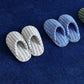 THIN STRIPED HOUSE SLIPPERS