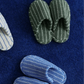 THIN STRIPED HOUSE SLIPPERS