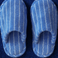 THIN STRIPED HOUSE SLIPPERS