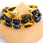 TIGER EYE AND LAPIS LAZULI BRACELET SET