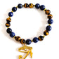 TIGER EYE AND LAPIS LAZULI EVIL EYE BRACELET