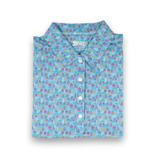 TIME TO PAR/TEE WOMEN'S POLO (SLEEVELESS)