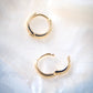 TINY GOLD HUGGIE HOOP EARRINGS - AUILI'I