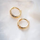 TINY GOLD HUGGIE HOOP EARRINGS - AUILI'I