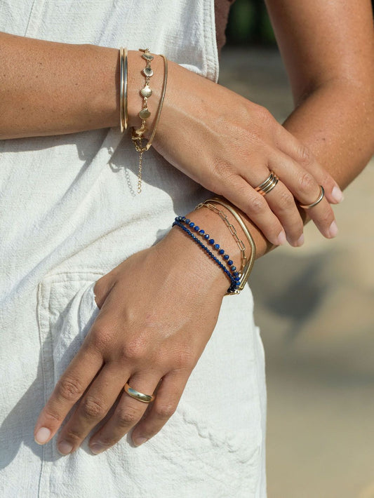 TINY LAPIS LAZULI BRACELET - HOKUAO