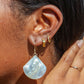 TINY THICK SQUARED VERMEIL HUGGIE HOOP EARRINGS - HANAALOHA