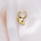 TINY THICK SQUARED VERMEIL HUGGIE HOOP EARRINGS - HANAALOHA